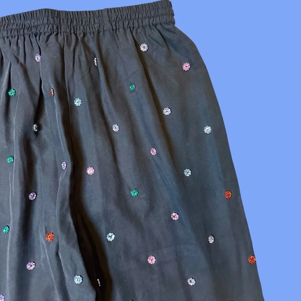 NWT Hill House ‘The Jewel Jammie Pant’ in “Black with Multicolored Crystals” XS